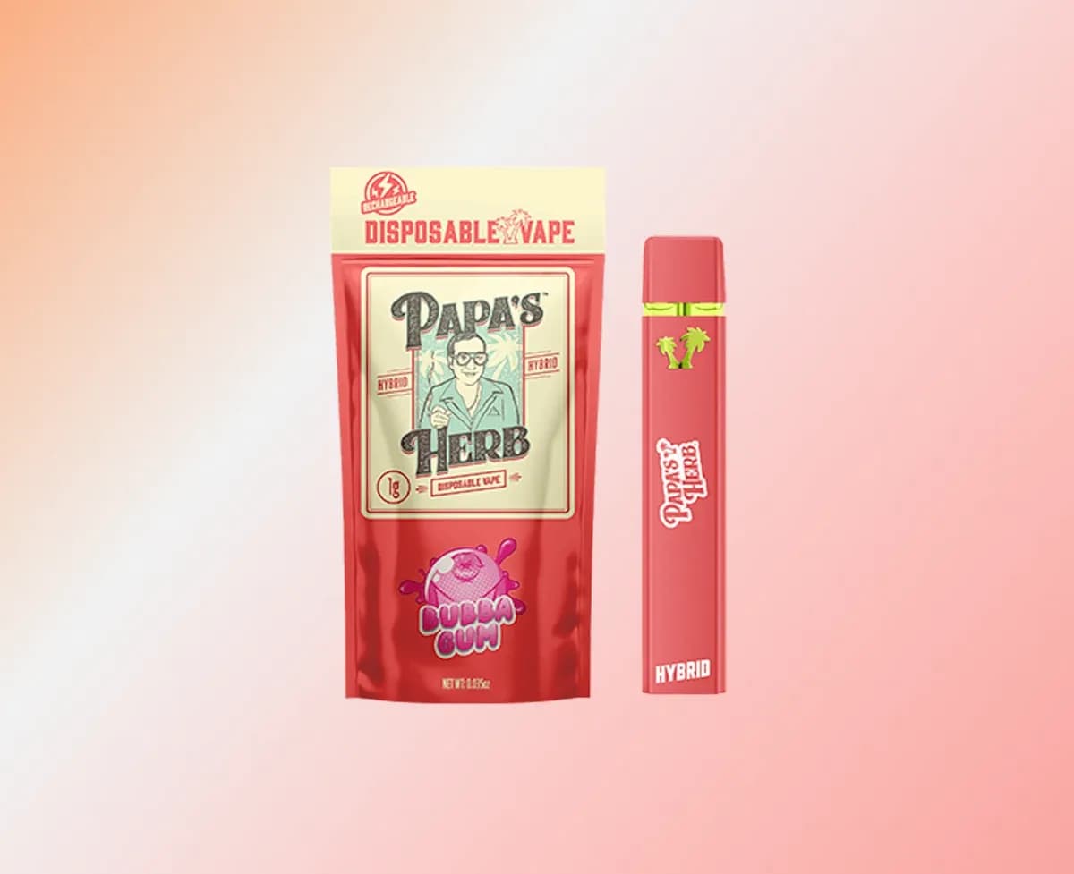 Papa's Herb disposable vape pouch and vape pen